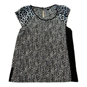 Express Black and White Top